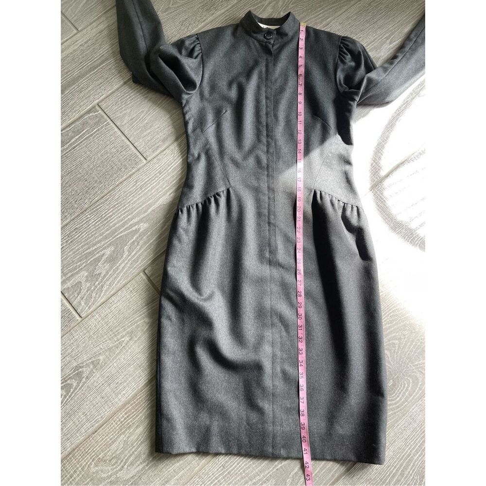 Adele Simpson High Neckline 100% Wool Vintage Dre… - image 7